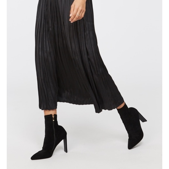 Max Studio | Zoey Pleat Midi Skirt, Sz L, Floral, NWT - Picture 9 of 11